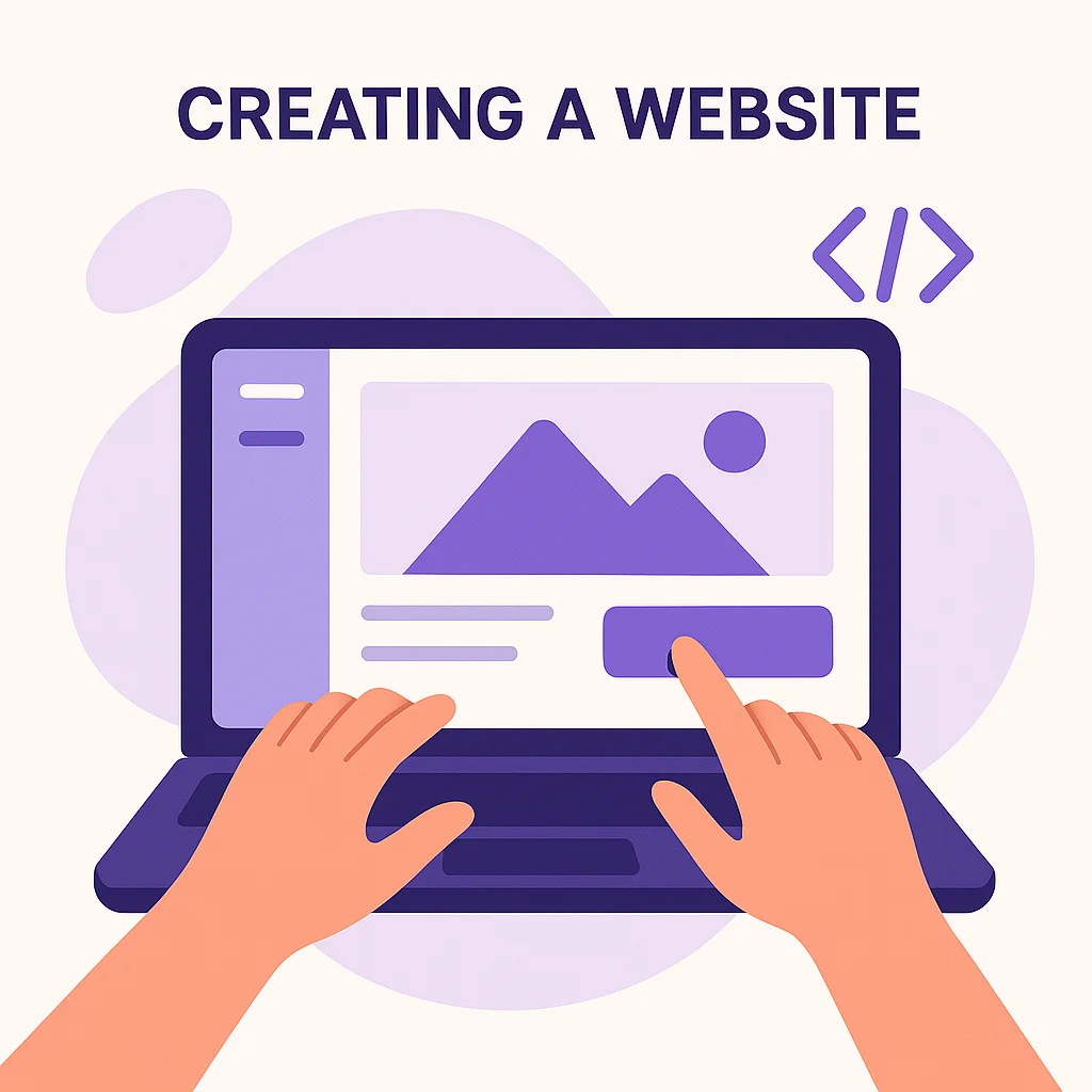 Creating a website Как създадох моя уебсайт